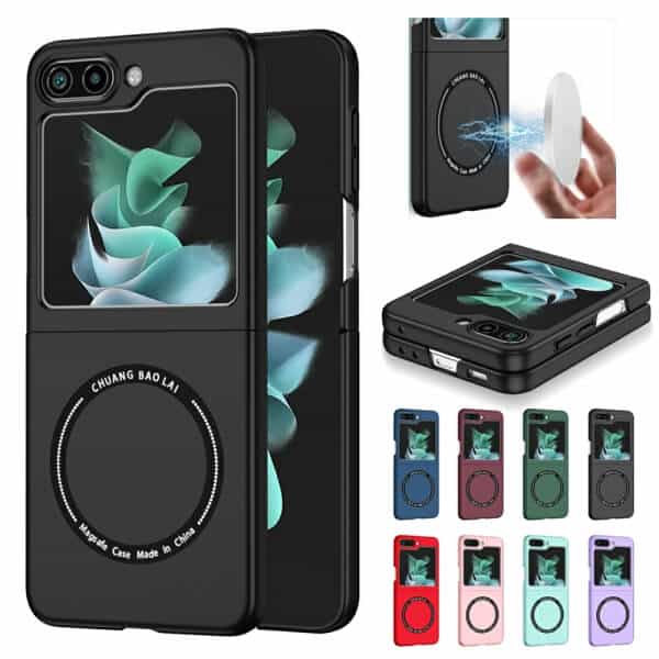 For Samsung Galaxy Z Flip 5 Magsafe Magnetic Wireless Charging Shockproof Case Cover For Samsung Galaxy Z Flip 5 Magsafe Magnetic Wireless Charging Shockproof Case Cover